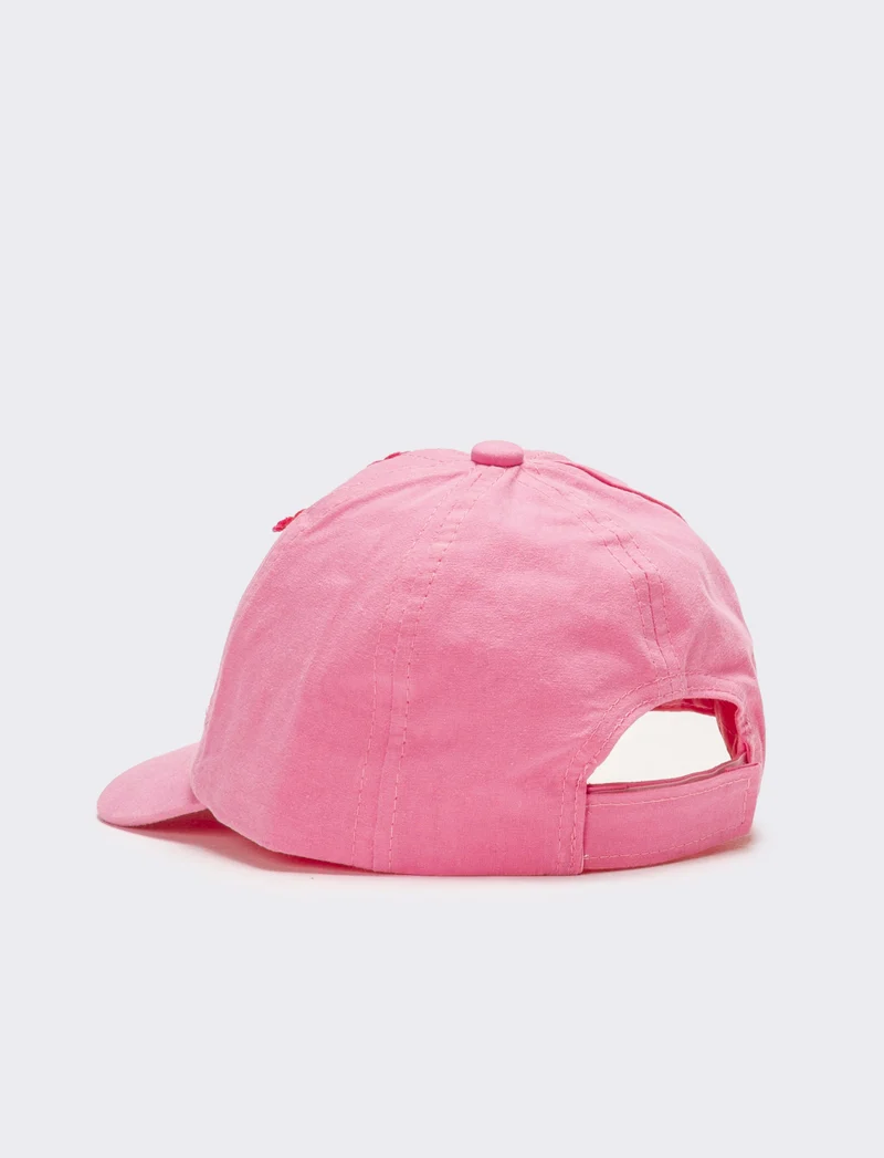 Cappello bambina baseball con margherite - Fuxia