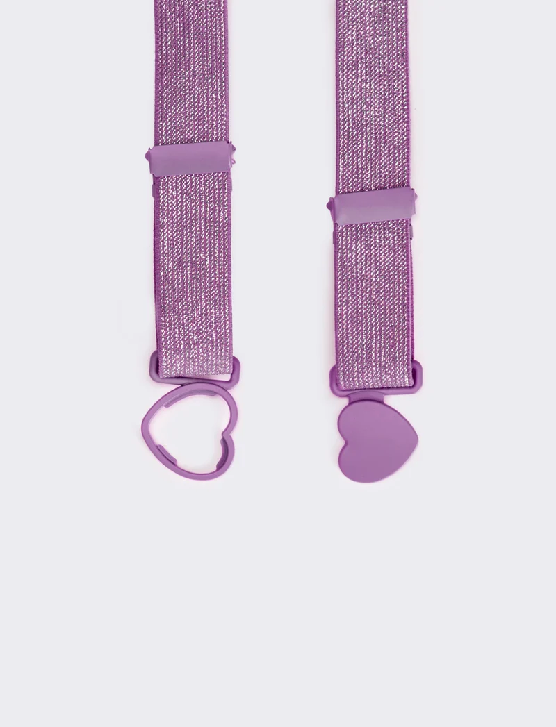 Cintura donna in lurex regolabile - Lilla