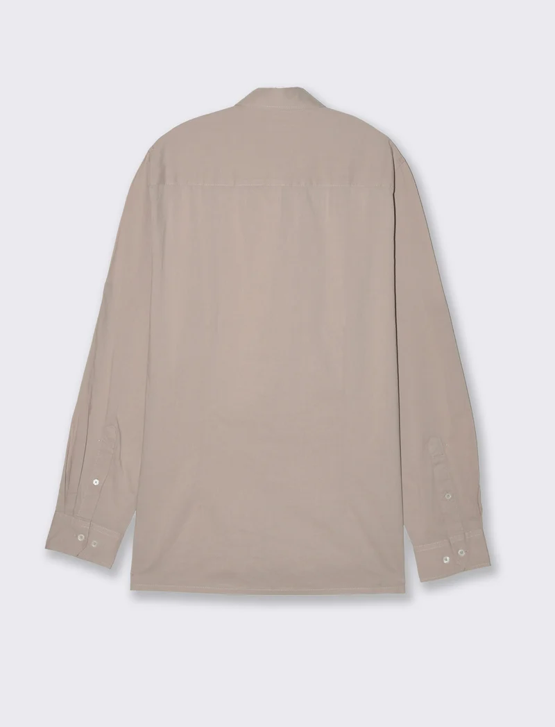 Camicia in voile da uomo - Beige