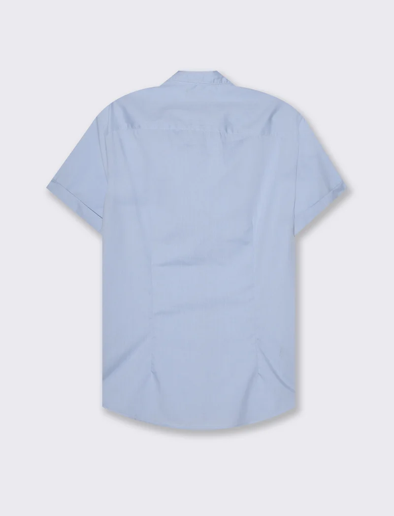 Camicia basic regular fit easy iron da uomo - Celeste