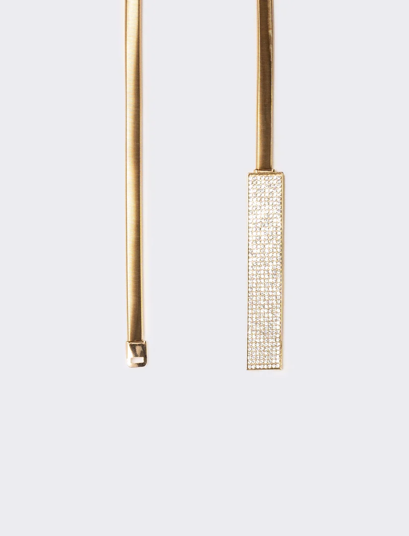 Cintura donna in metallo elastica - Oro