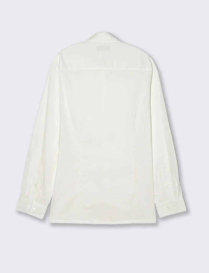 Camicia in voile da uomo - Bianco