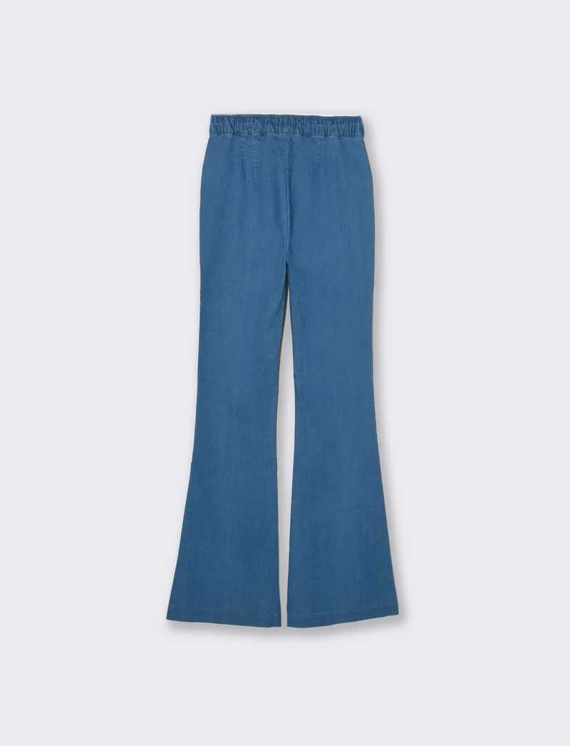 Pantalone a zampa da donna - Denim