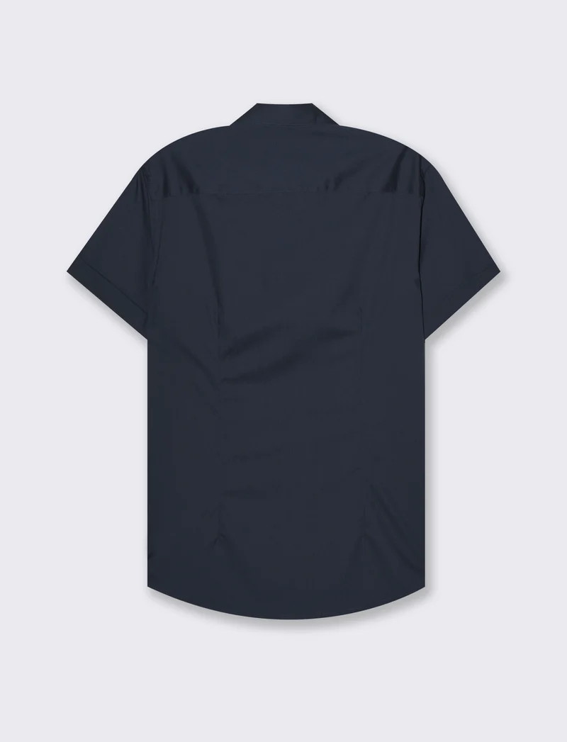 Camicia basic regular fit easy iron da uomo - Blu