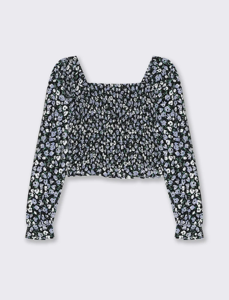 Casacca manica lunga con arriccio da donna - var 1