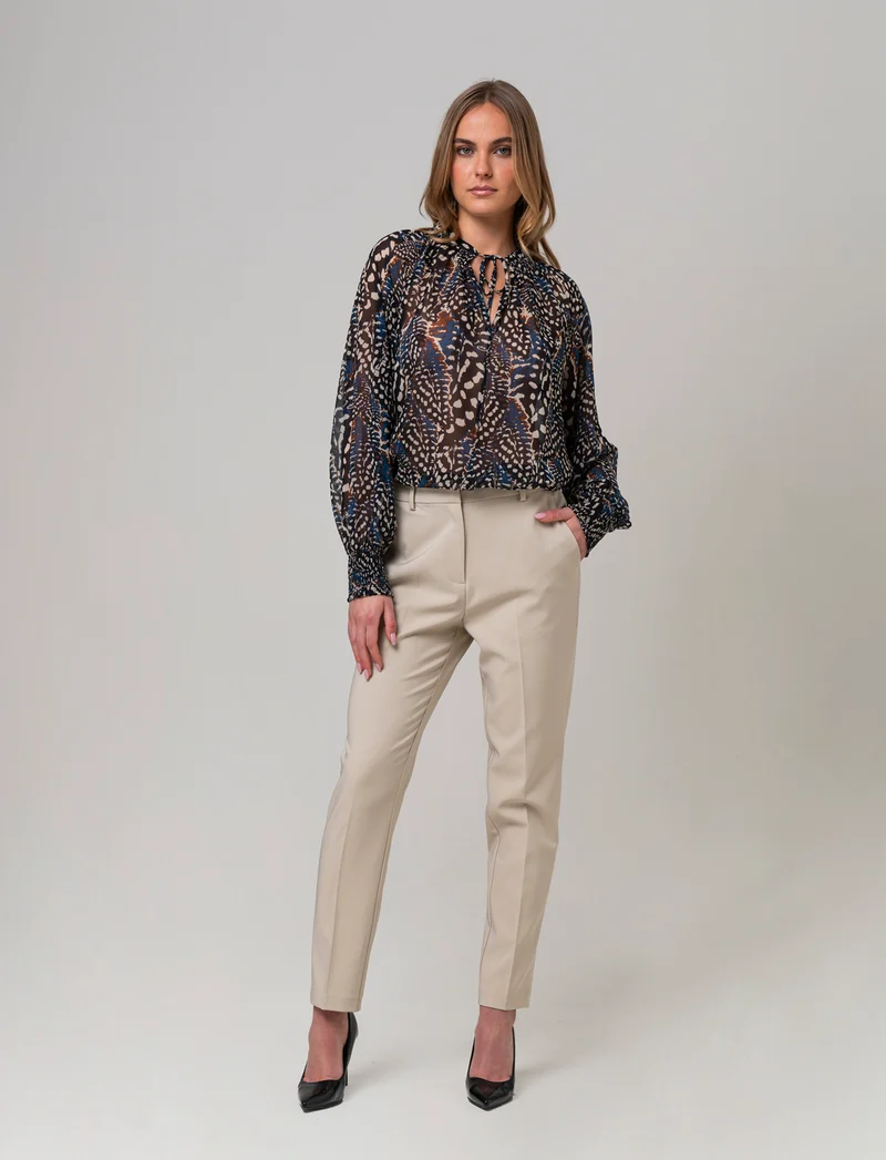 Casacca con collo alla coreana da donna - var 2