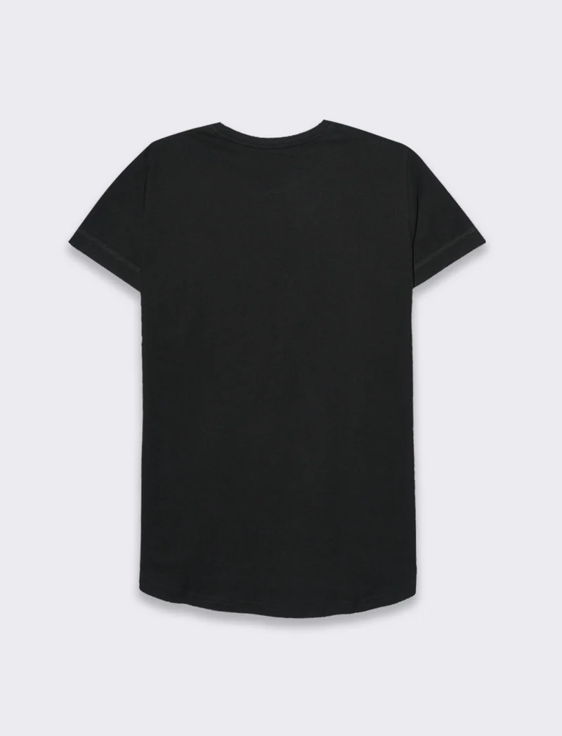 T-shirt basica da donna - Nero