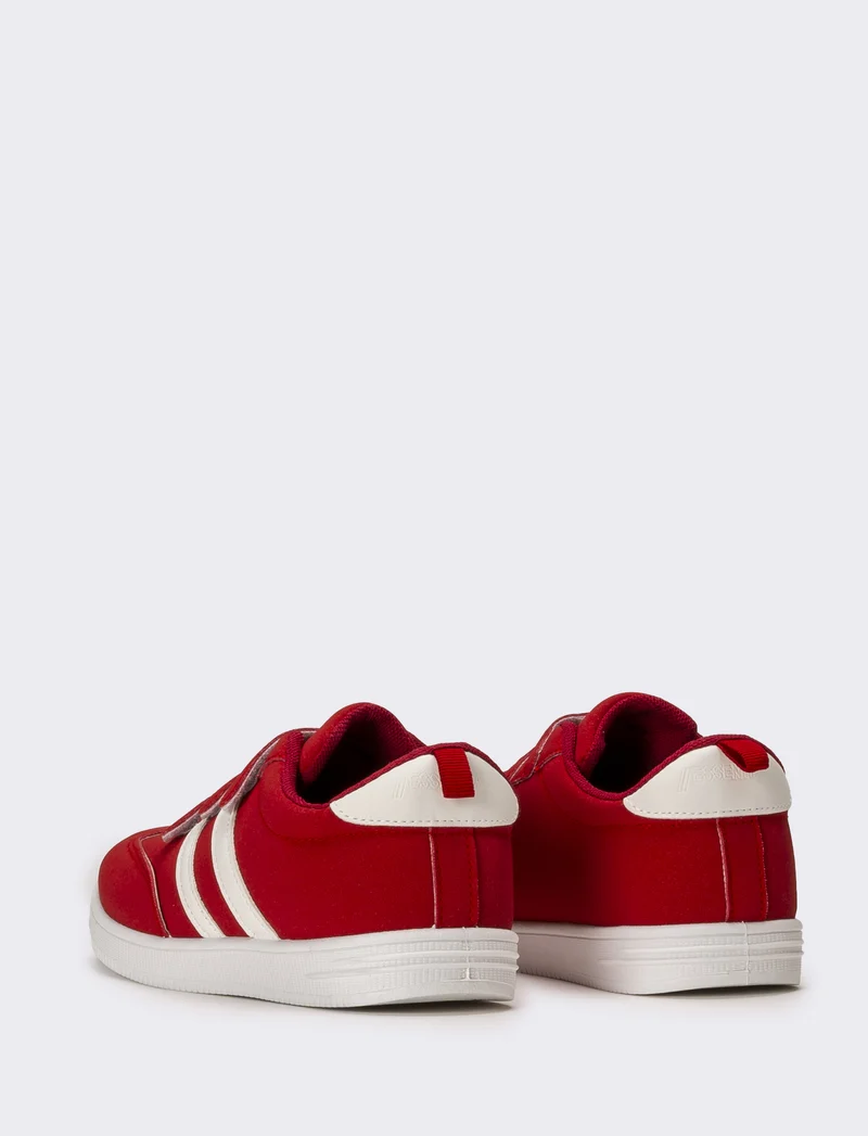 Sneakers da bambino in microfibra - Rosso