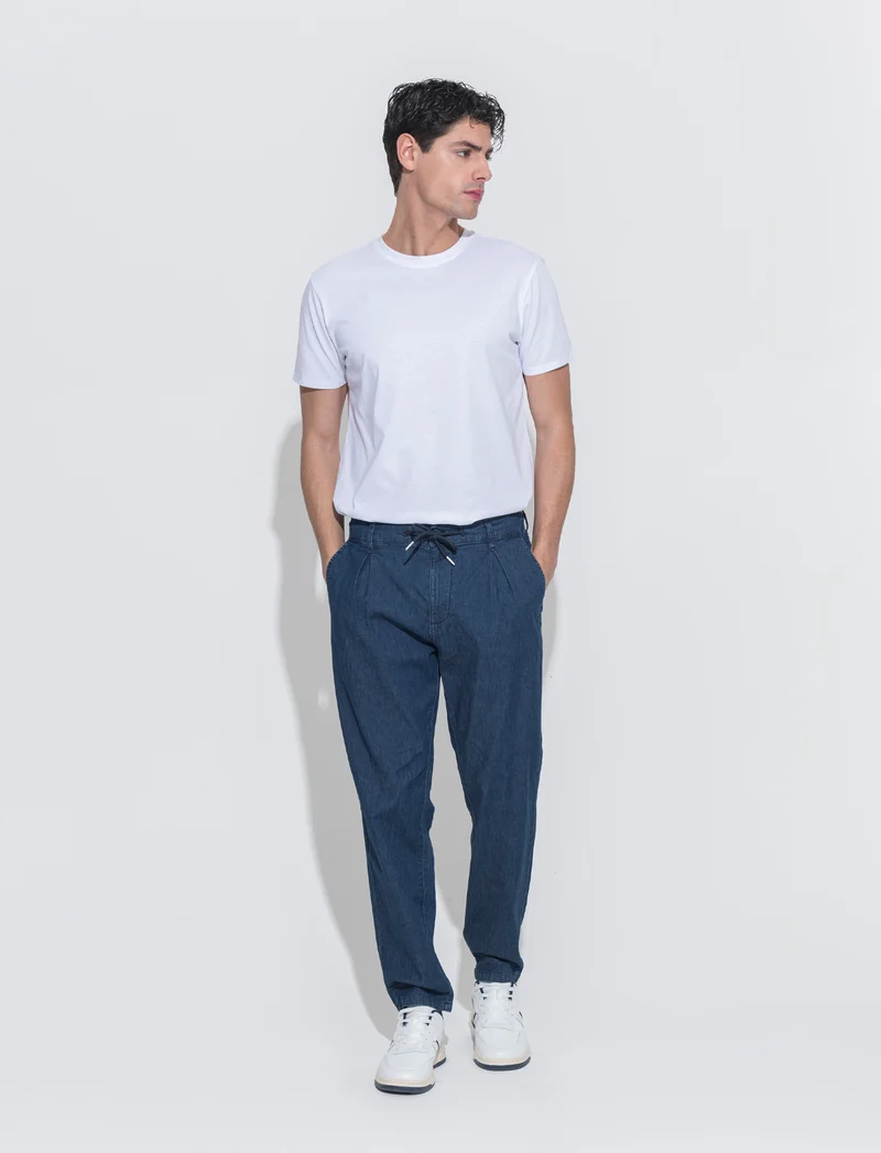 Jeans chino jogger da uomo - Denim