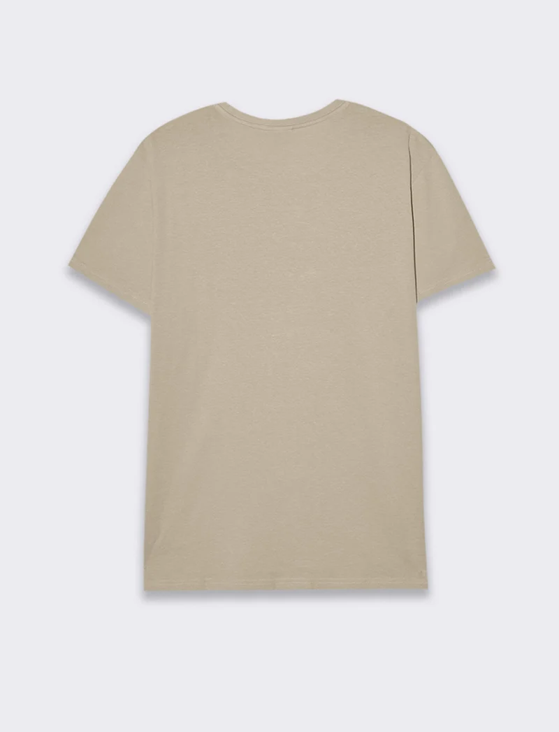 T-shirt in cotone con stampa da uomo - Grigio ghiaccio