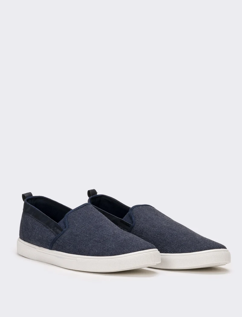Slip-on da uomo in canvas - Blu