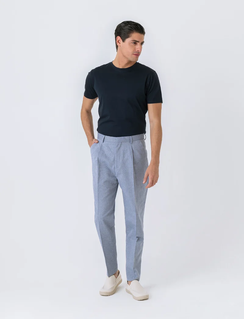 T-shirt in cotone premium mercerizzato da uomo - Nero