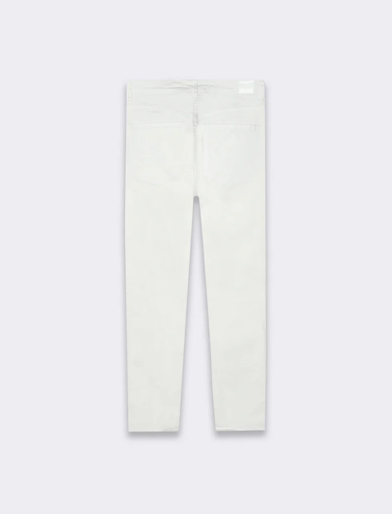 Jeans a pinocchietto da donna - Bianco