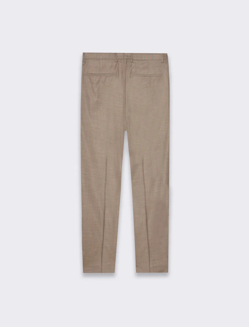 Pantaloni da completo formal fit da uomo - Grigio fango