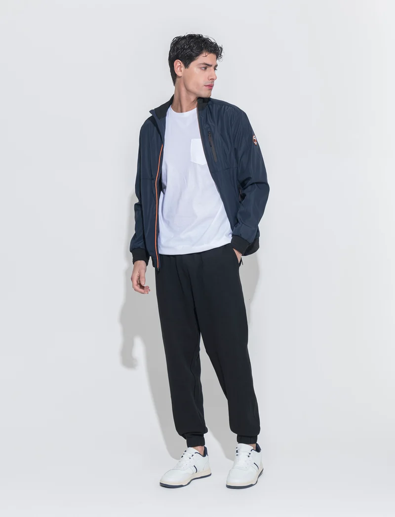 T-shirt basic con tasca da uomo - Bianco