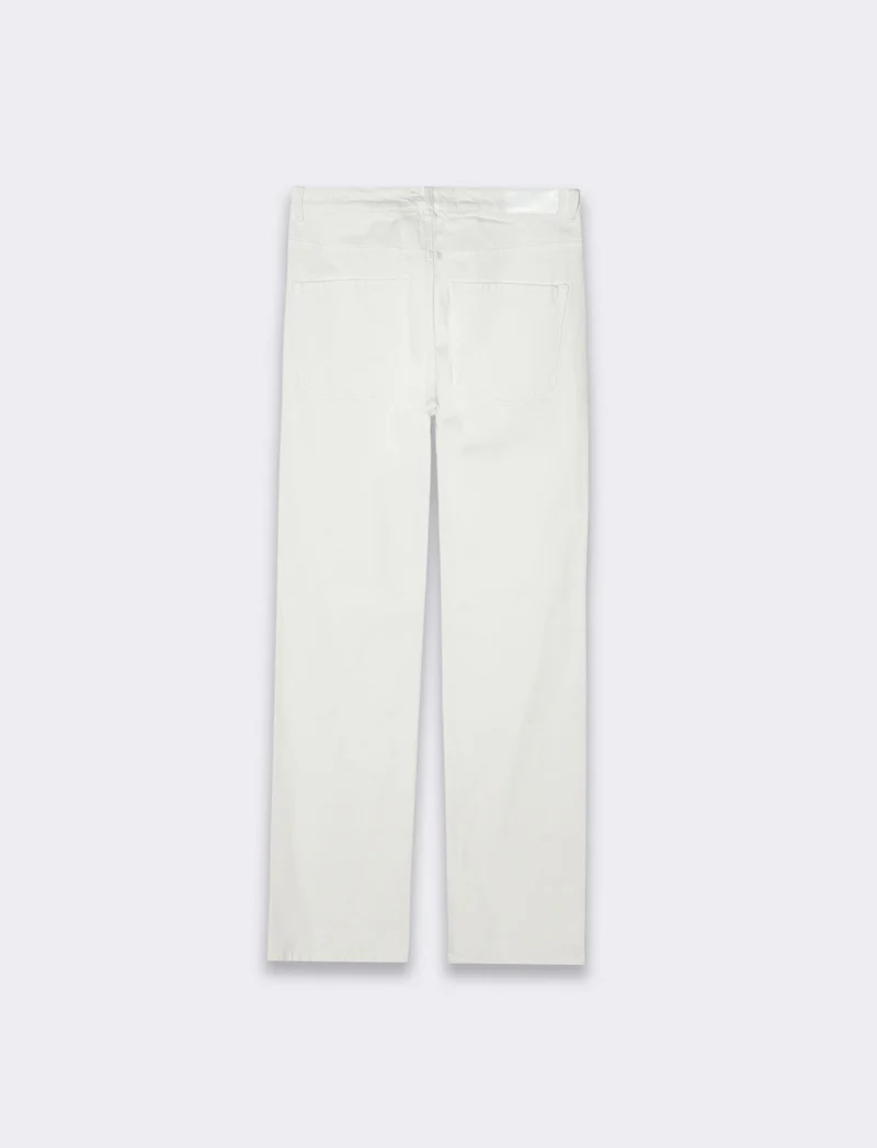 Jeans gamba diritta da donna - Bianco