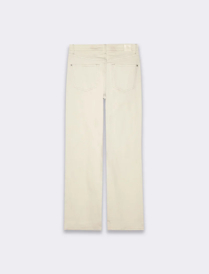 Jeans basico 5 tasche da donna - Avorio