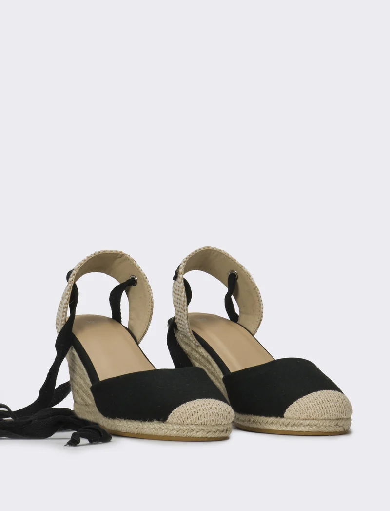 Sandalo Espadrillas da donna - Nero