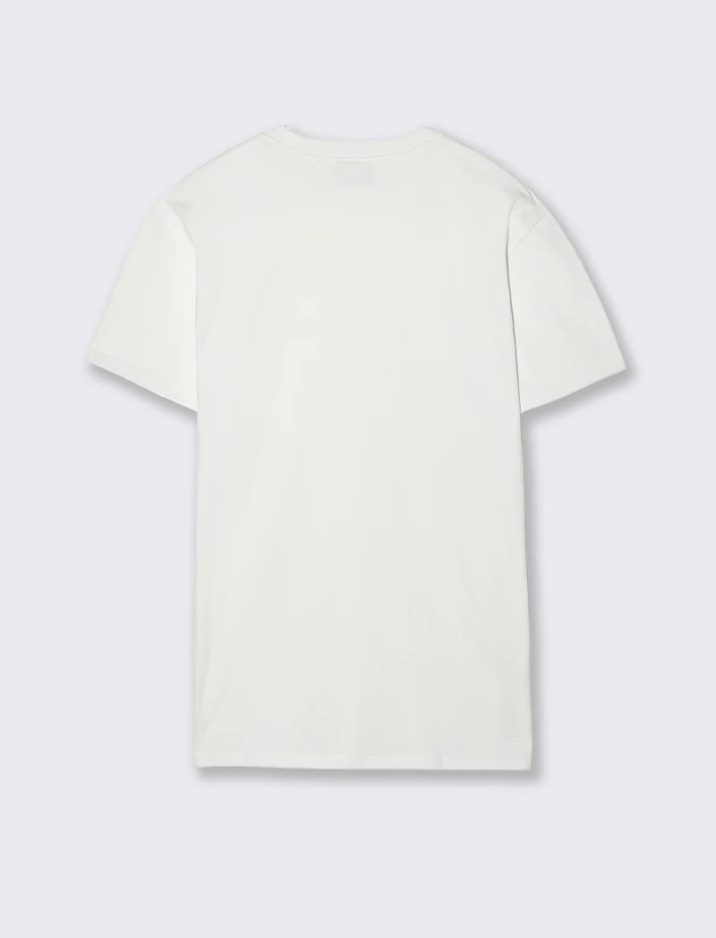 T-shirt basic in cotone premium regular fit da uomo - Bianco