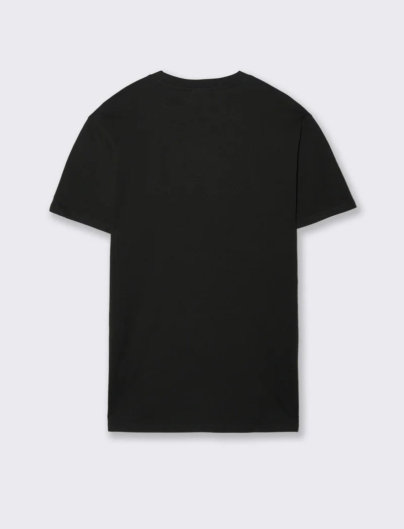 T-shirt basic in cotone premium regular fit da uomo - Nero