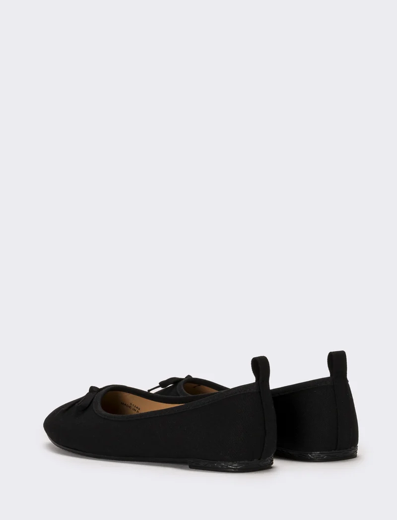 Ballerina in vernice da bambina - Nero
