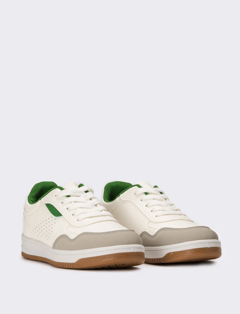 Sneakers minimal da bambino - Bianco