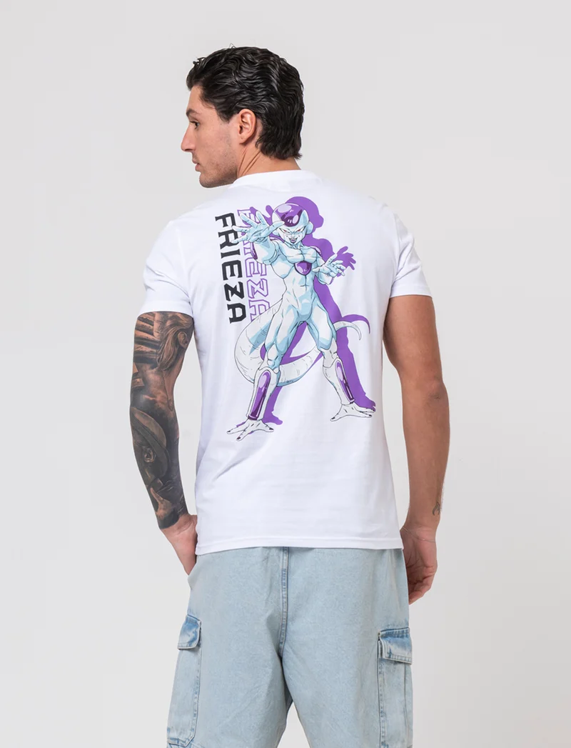 T-shirt stampa dragon ball da uomo - Bianco