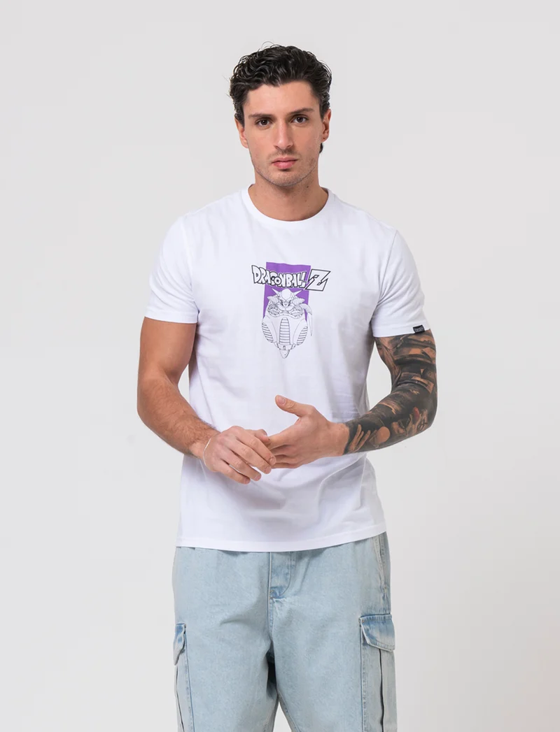 T-shirt stampa dragon ball da uomo - Bianco