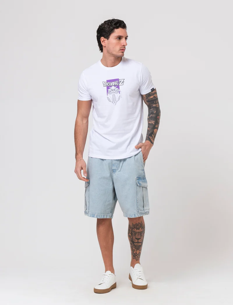T-shirt stampa dragon ball da uomo - Bianco