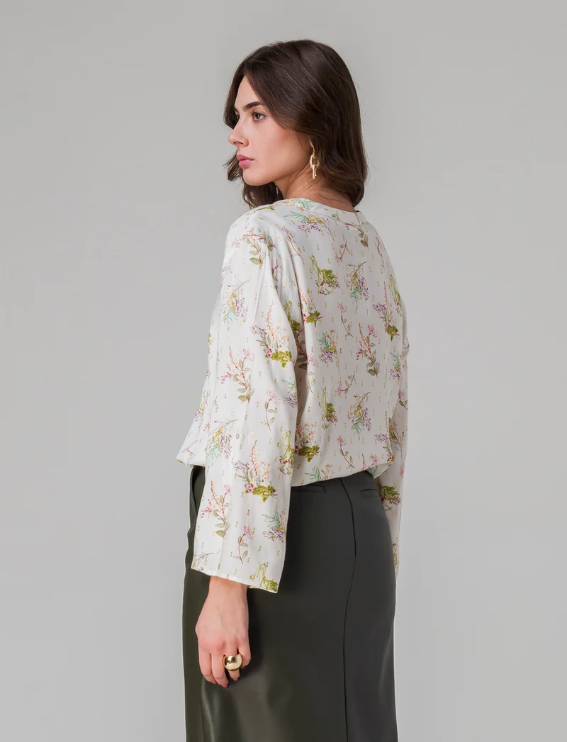 Casacca manica lunga stampata da donna - var 2