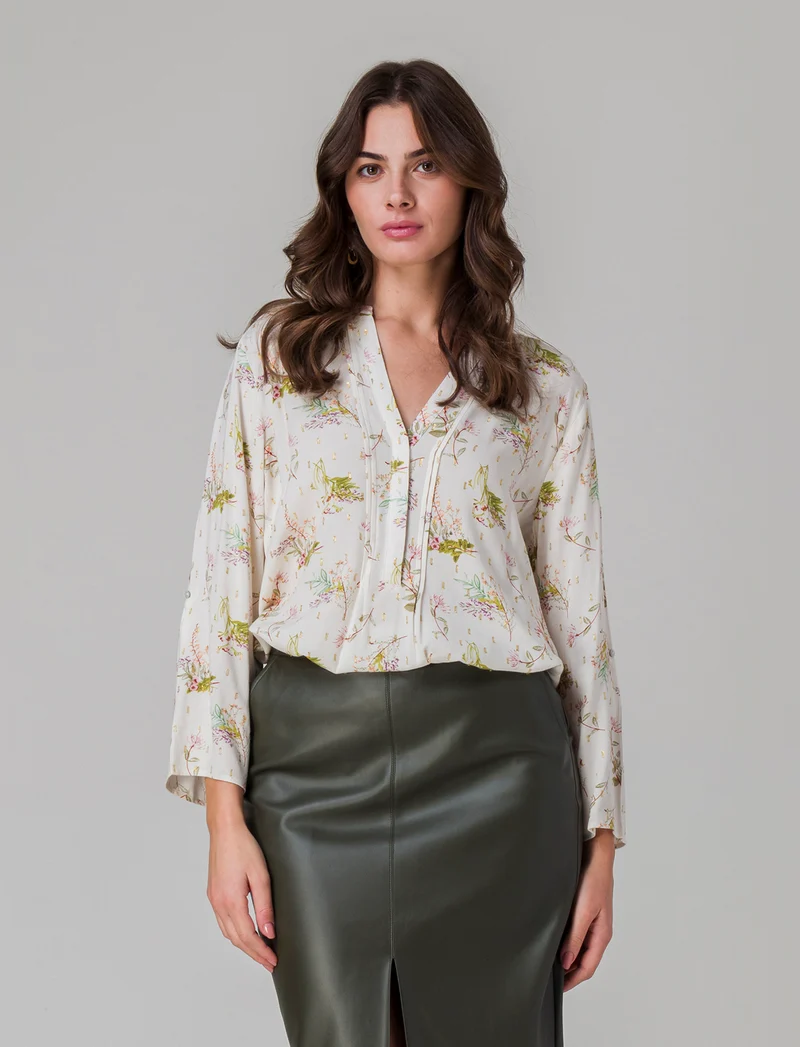 Casacca manica lunga stampata da donna - var 2