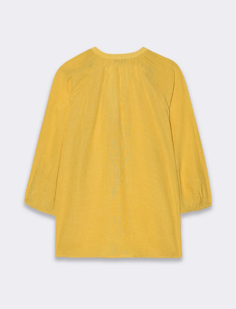 Casacca con manica a 3/4 da donna - Giallo