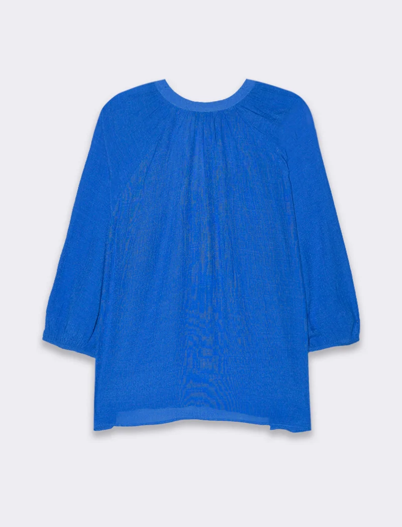 Casacca con manica a 3/4 da donna - Azzurro