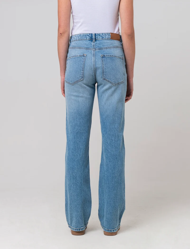 Jeans gamba diritta da donna - Denim chiaro