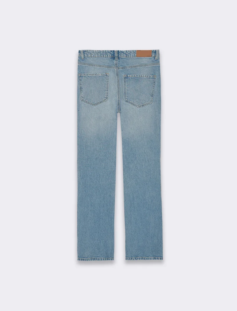 Jeans gamba diritta da donna - Denim chiaro