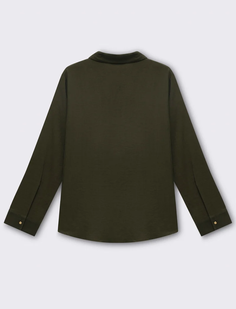 Camicia basica con tasche sul petto da donna - Ve.milit.