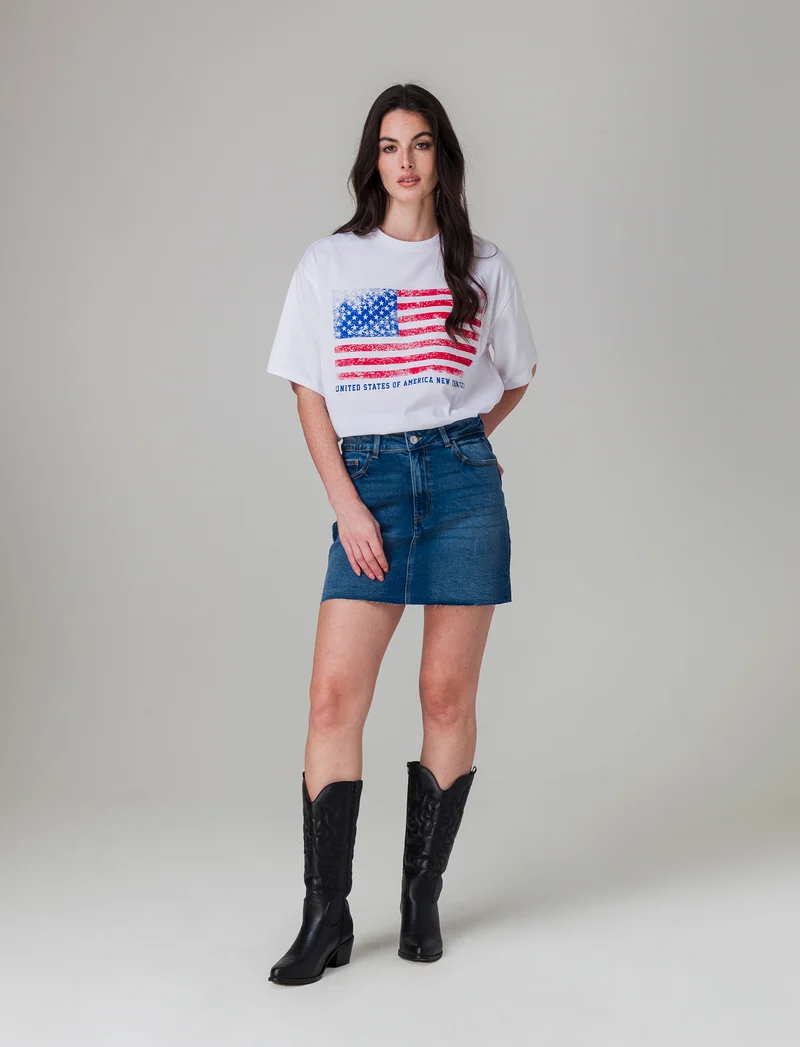 Gonna corta in denim da donna - Denim