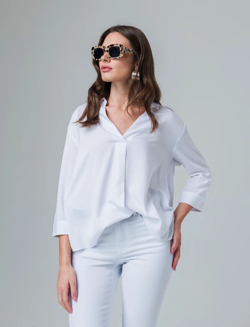 Casacca manica lunga da donna - Bianco