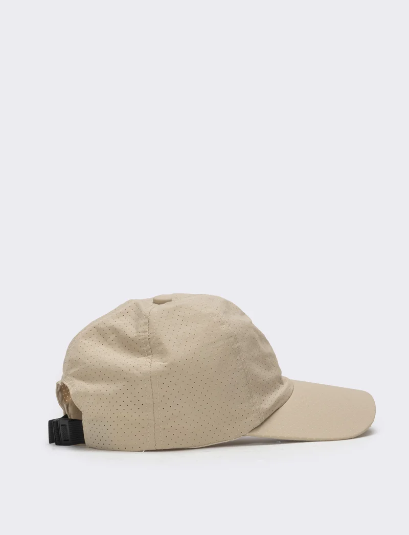 Cappello uomo baseball traforato in nylon - Beige