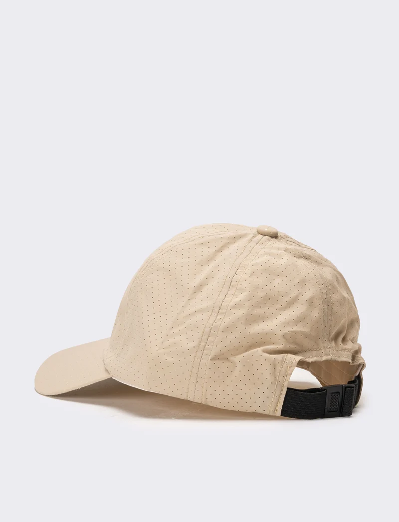 Cappello uomo baseball traforato in nylon - Beige