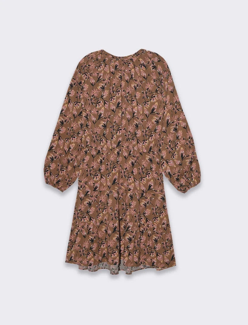Vestito con collo alla coreana da donna - var 1