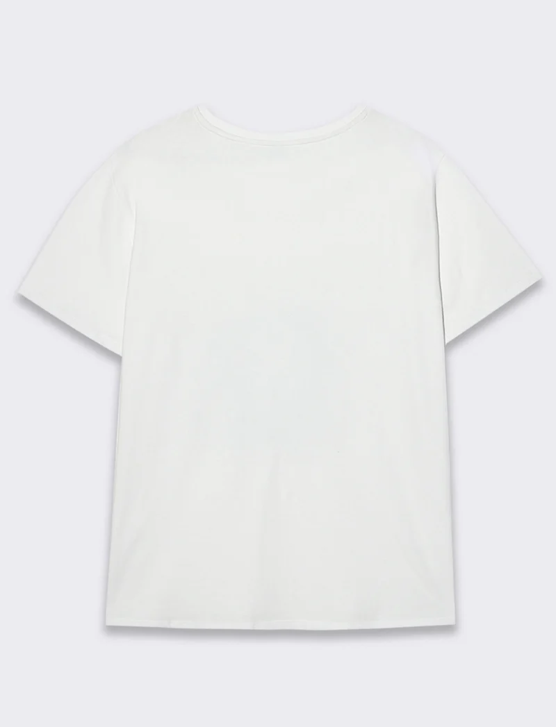 T-shirt manica corta stampata da donna - var 1