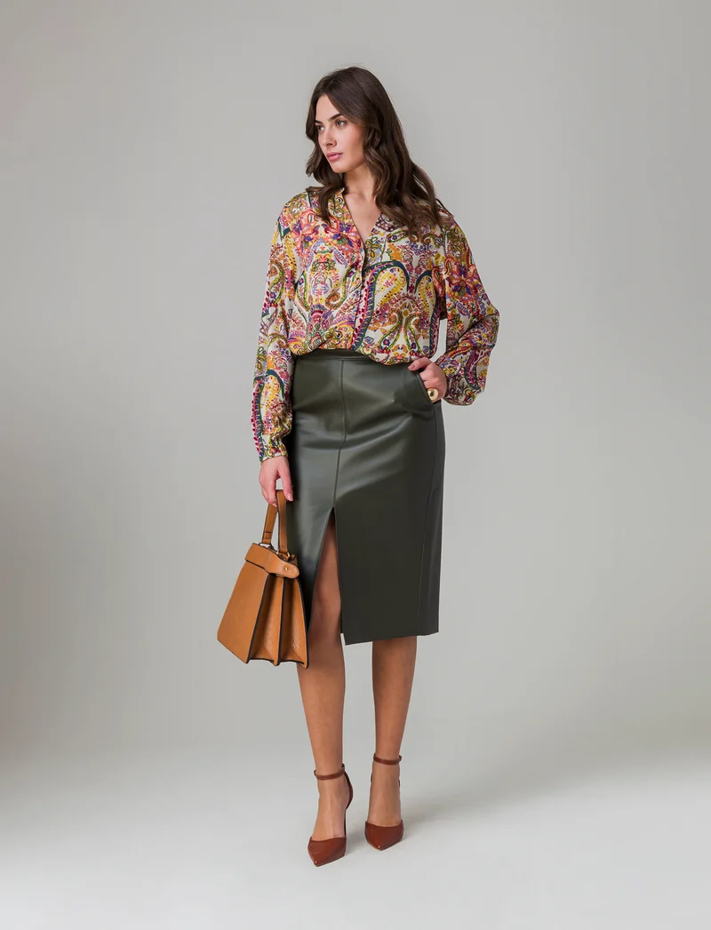 Camicia stampata da donna - var 2