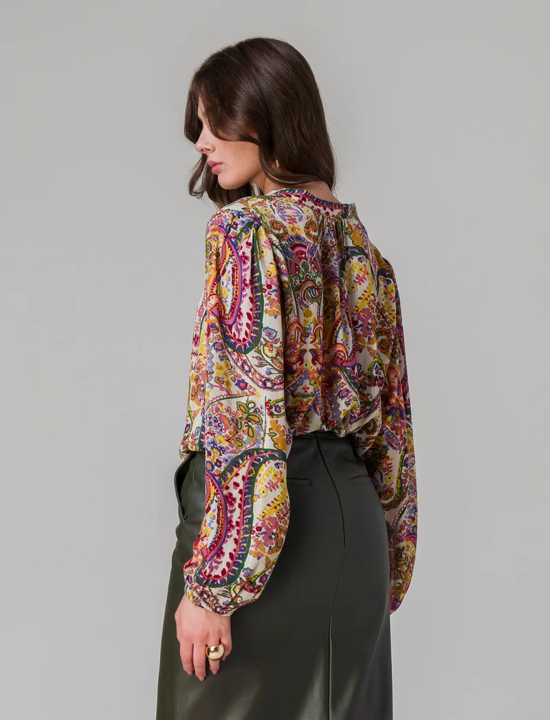 Camicia stampata da donna - var 2