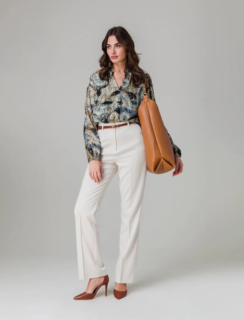 Camicia stampata da donna - var 1