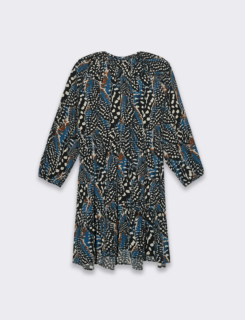 Vestito con collo alla coreana da donna - var 2