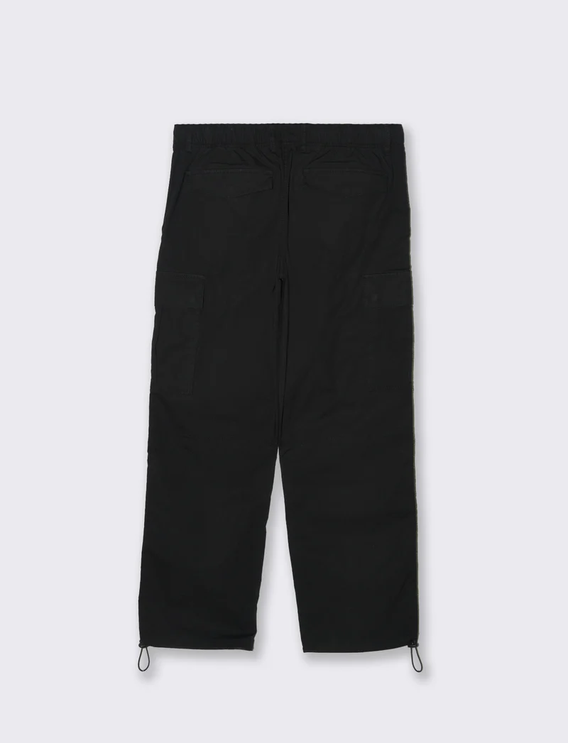 Pantaloni cargo parachute fit da uomo - Nero