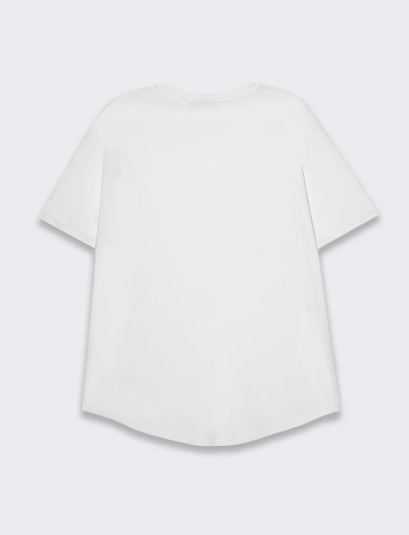 T-shirt loose fit da uomo - Bianco