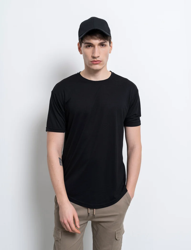 T-shirt loose fit da uomo - Nero