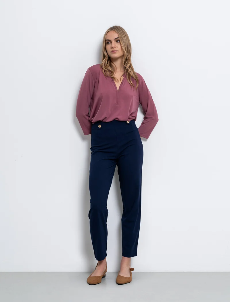 Pantalone in scuba da donna - Blu
